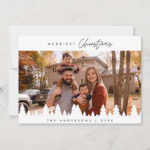 Cartes Pour Fêtes Annuelles Merriest Christmas, Family Photo Téléchargeable