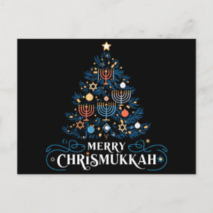 Cartes Pour Fêtes Annuelles Merry Chrismukkah Jewish Holiday Hanoukka