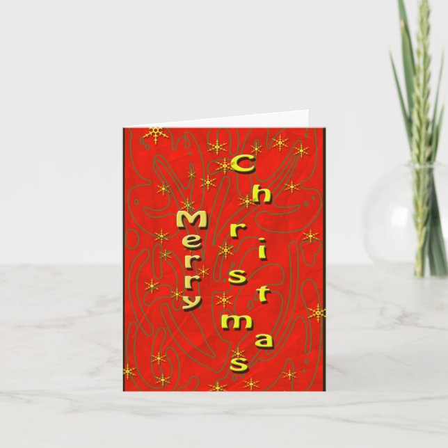 Cartes Pour Fêtes Annuelles Merry Christmas (Devant)