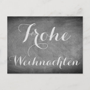 Cartes Pour Fêtes Annuelles Merry Christmas à German Chalkboard Typografy