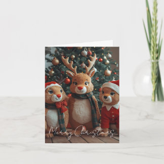 Cartes Pour Fêtes Annuelles Merry Christmas Animal Christmas Card