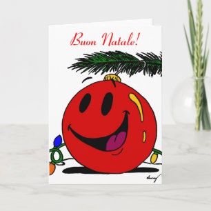 Cartes Pour Fêtes Annuelles Merry Christmas Buon Natale Italian Christmas