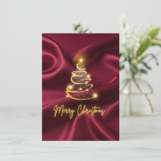 Cartes Pour Fêtes Annuelles merry Christmas Flat Holiday Card