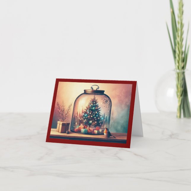 Cartes Pour Fêtes Annuelles Merry Christmas Folded Card (Devant)