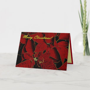 Cartes Pour Fêtes Annuelles Merry Christmas Fractalius Poinsettia