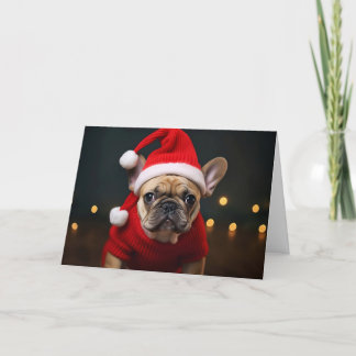 Cartes Pour Fêtes Annuelles Merry Christmas French Bulldog