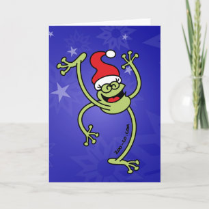 Cartes Pour Fêtes Annuelles Merry Christmas Frog