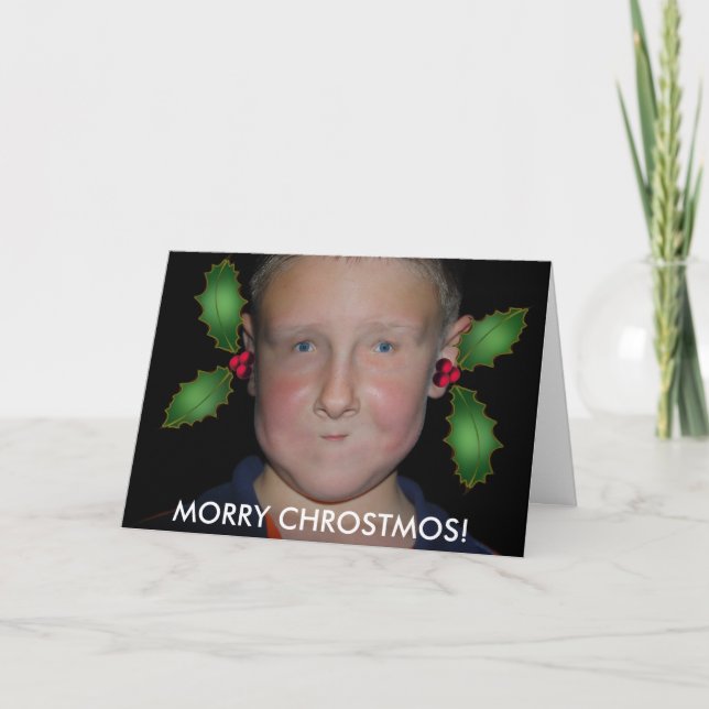 Cartes Pour Fêtes Annuelles Merry Christmas from (Devant)
