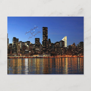 Cartes Pour Fêtes Annuelles Merry Christmas from New York City