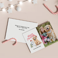 MERRY CHRISTMAS GOLDEN RETRIEVER UNE SEULE PHOTO