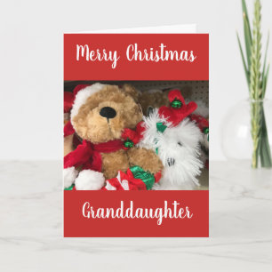 CARTES POUR FÊTES ANNUELLES MERRY CHRISTMAS **GRANDDAUGHTER**