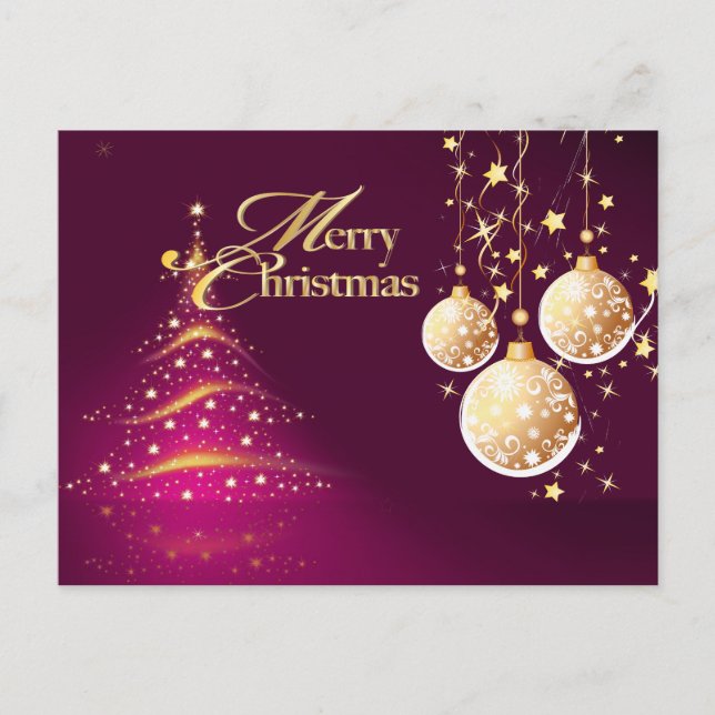 Cartes Pour Fêtes Annuelles Merry Christmas, postcards (Devant)