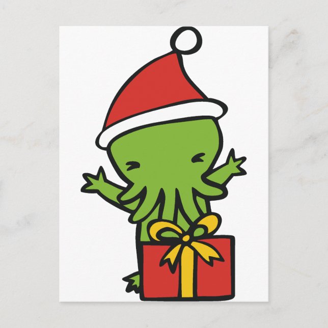 Cartes Pour Fêtes Annuelles Merry Cthulmas (Devant)