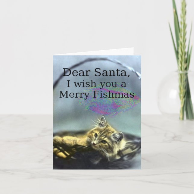 Cartes Pour Fêtes Annuelles Merry Fishmas (Devant)