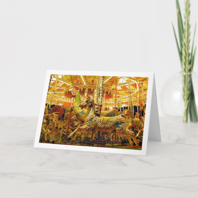 Cartes Pour Fêtes Annuelles Merry-go-round / Carrousel (Devant)