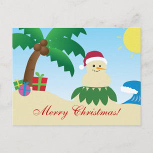 Cartes Pour Fêtes Annuelles Merry Hawaii Christmas ! (Mele Kalikimaka !)