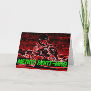 Cartes Pour Fêtes Annuelles Merry Kart-Mas