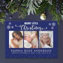 Merry Little Christmas, Baby First Collage Photos