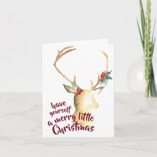 Cartes Pour Fêtes Annuelles Merry Little Christmas Greeting Card