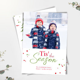 Cartes Pour Fêtes Annuelles Merry Mistletoe mignonne Christmas One Photo