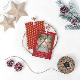 Cartes Pour Fêtes Annuelles Merry & Presque Marié Minimaliste