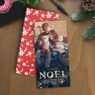 Cartes Pour Fêtes Annuelles Merry Xmas Joyeux NOEL Greeting Greeting Photo