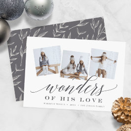 Cartes Pour Fêtes Annuelles Merveilles de son amour | Collage de photos religi