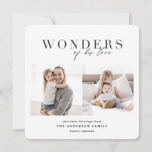 Cartes Pour Fêtes Annuelles Merveilles de son amour Noël religieux