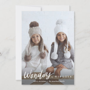Cartes Pour Fêtes Annuelles Merveilles de Son Amour Photo Religieux Noël