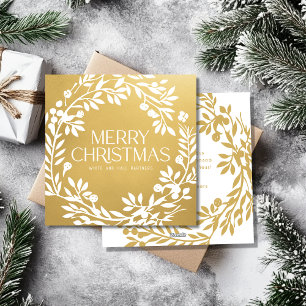 Cartes Pour Fêtes Annuelles Merveilleuse couronne de Noël Nom commercial Faux 
