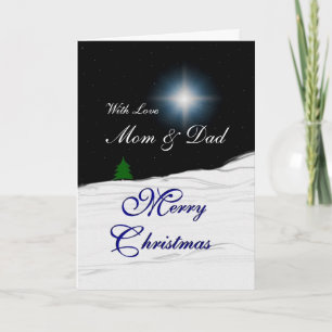 Cartes Pour Fêtes Annuelles Merveilleuse étoile de Noël