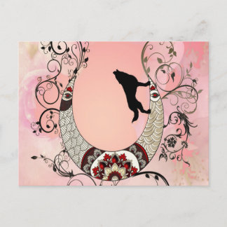 Cartes Pour Fêtes Annuelles Merveilleuse lune de mandala