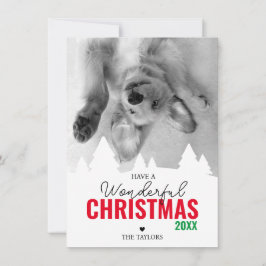 Cartes Pour Fêtes Annuelles Merveilleuse photo rouge de Noël
