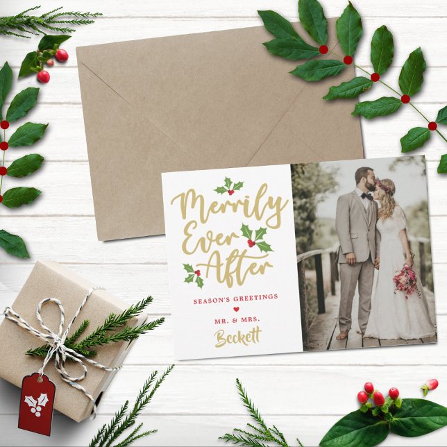 Cartes Pour Fêtes Annuelles Merveilleux Jamais après Noël Photo (Créateur téléchargé)