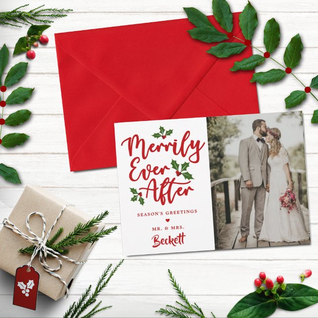 Cartes Pour Fêtes Annuelles Merveilleux Jamais après Noël Photo (Créateur téléchargé)