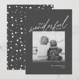 Cartes Pour Fêtes Annuelles Merveilleux Monde Simple Photo Nouvel An Black Hol