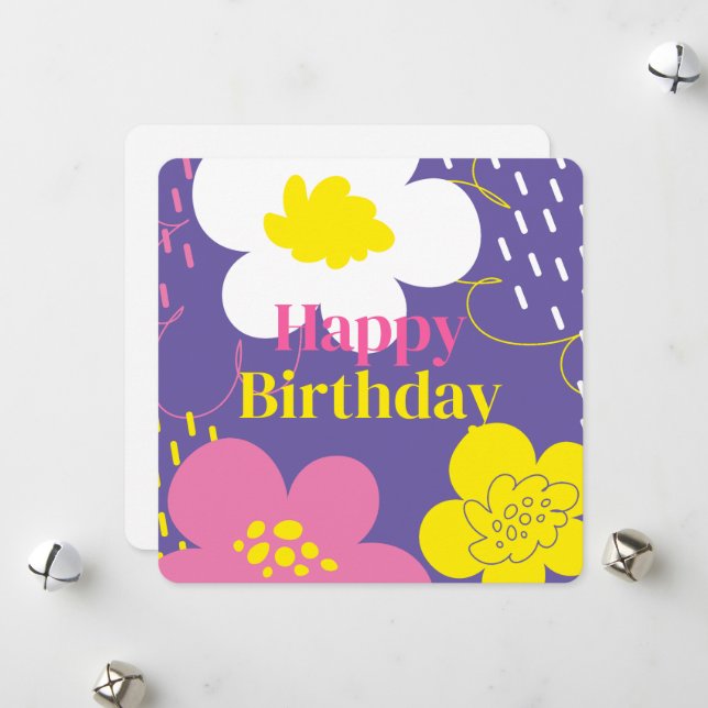 Cartes Pour Fêtes Annuelles Merveilleux salutations. (Devant/Arrière en situation)