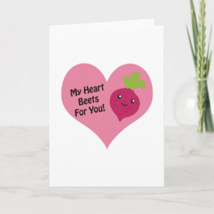 Cartes Pour Fêtes Annuelles Mes betteraves de coeur pour vous