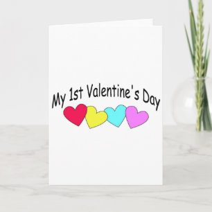 Cartes Pour Fêtes Annuelles Mes premiers coeurs de la Saint Valentin