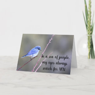 CARTES POUR FÊTES ANNUELLES **MES YEUX RECHERCHENT TOUJOURS POUR VOUS MON AMOU
