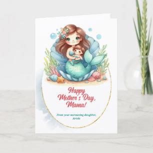 Cartes Pour Fêtes Annuelles Message Belle Fête des Mères Sirène