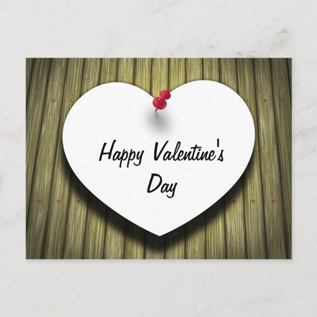Cartes Pour Fêtes Annuelles Message d'amour de la Saint-Valentin Voiture posta (Devant)