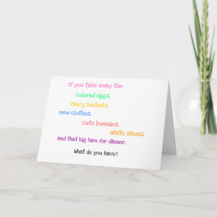 Cartes Pour Fêtes Annuelles Message de l'Évangile Pâques