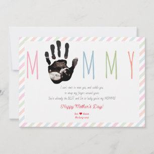 Cartes Pour Fêtes Annuelles Message du Bump Ultrasound 1ère Fête des Mères
