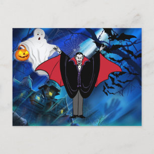 Cartes Pour Fêtes Annuelles Message personnalisé Halloween Dracula pour enfant