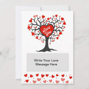 Cartes Pour Fêtes Annuelles Message personnalisé pour la Saint-Valentin 