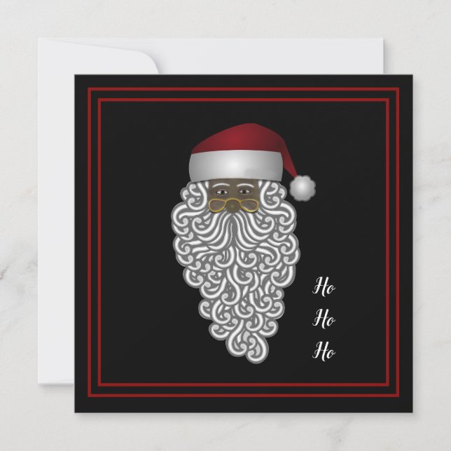 Cartes Pour Fêtes Annuelles Message personnel de Noël de Père Noël (Devant)