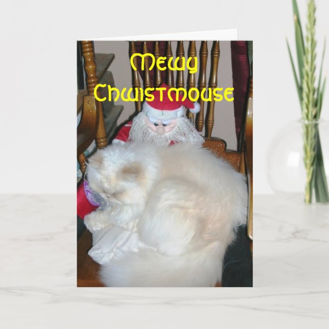 Cartes Pour Fêtes Annuelles Mewy Chwistmouse (Devant)
