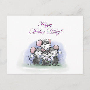 Cartes Pour Fêtes Annuelles Mic, Mac et Moe's Happy Mother's Day