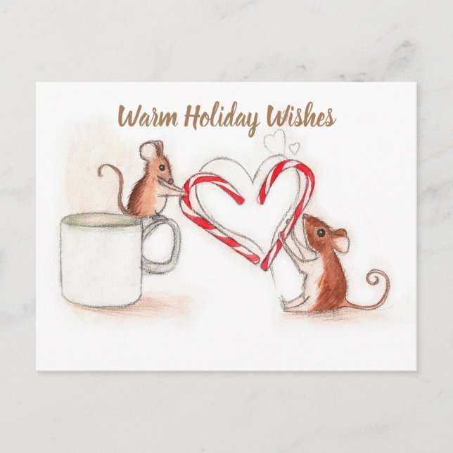 Cartes Pour Fêtes Annuelles Mice de vacances (Devant)